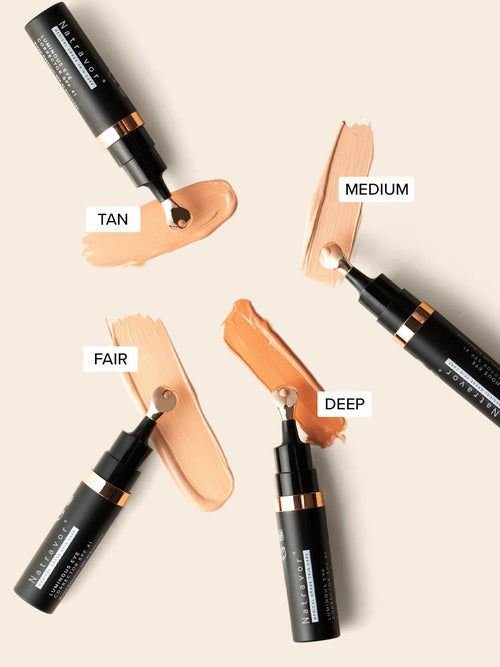 Natravor™ Luminous Eye Corrector SPF 41, Under Eye Color Corrector for Dark Circles, Anti-Aging Tinted Eye Cream, Hydrating Eye Serum with Peach Undertone FSA/HSA Eligible