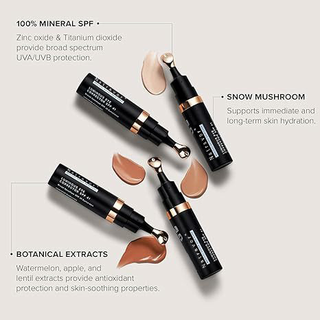 Natravor™ Luminous Eye Corrector SPF 41, Under Eye Color Corrector for Dark Circles, Anti-Aging Tinted Eye Cream, Hydrating Eye Serum with Peach Undertone FSA/HSA Eligible