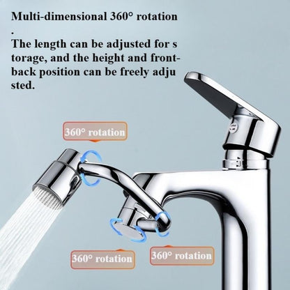 Natravor™ Upgrade Your Washing Routine -  TTZZ 1440° Rotatable Faucet Aerator Extension - For Effortless, All-Angle Control!