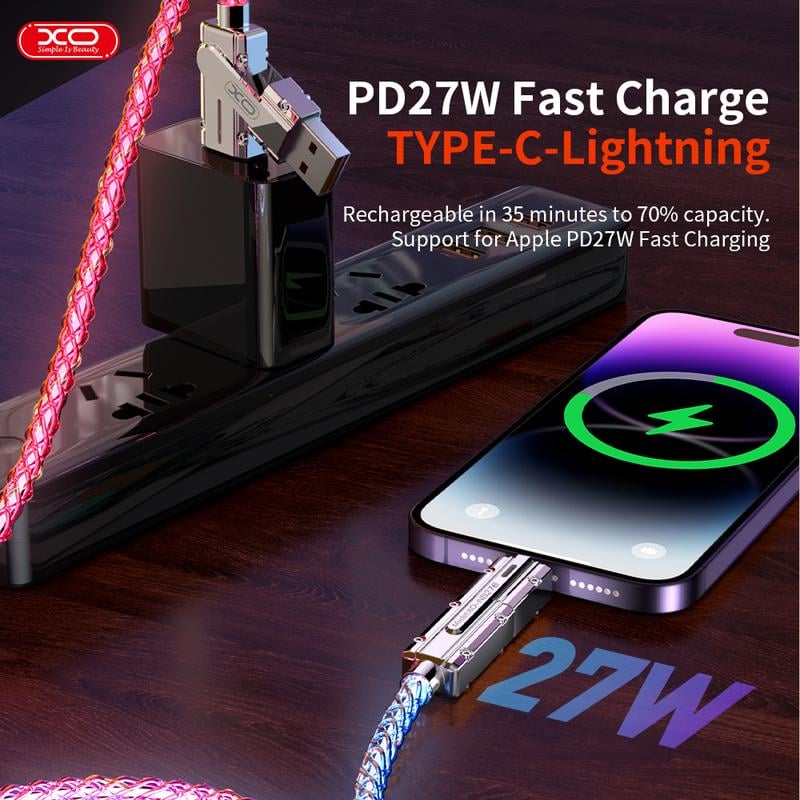 🔥Last Day 49% OFF🔥🎁Four-in-One Colorful lights Data Cable