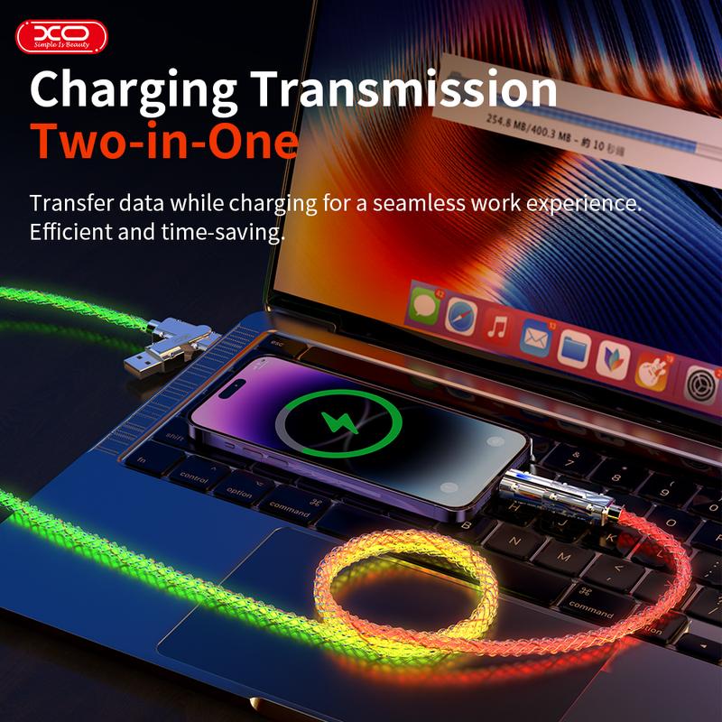 🔥Last Day 49% OFF🔥🎁Four-in-One Colorful lights Data Cable